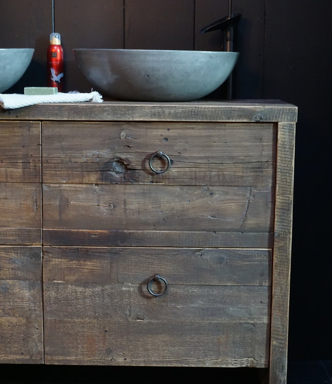 Rene Houtman Elsje Badkamermeubel Wagondelen 4 lades - Kies Maat