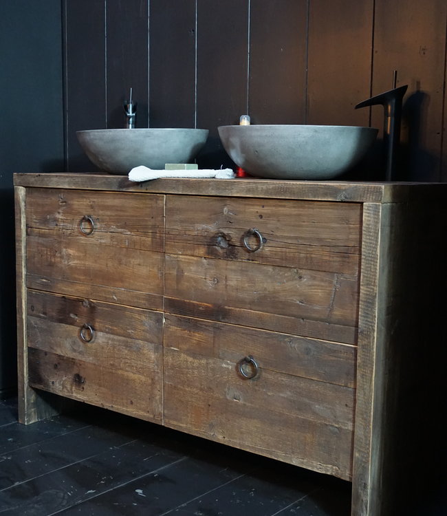 Rene Houtman Elsje Badkamermeubel Wagondelen 4 lades - Kies Maat