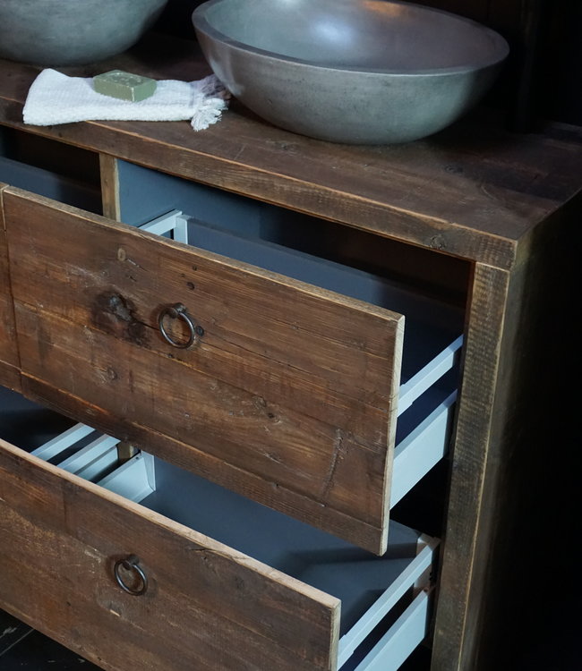 Rene Houtman Elsje Badkamermeubel Wagondelen 4 lades - Kies Maat