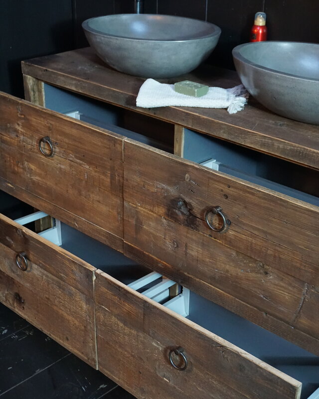 Rene Houtman Elsje Badkamermeubel Wagondelen 4 lades - Kies Maat