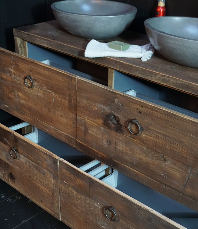 Rene Houtman Elsje Badkamermeubel Wagondelen 4 lades - Kies Maat