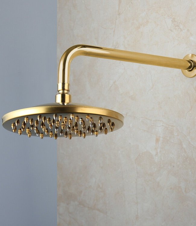 Rene Houtman Nostalgische inbouwdouche met Handdouche - Goud