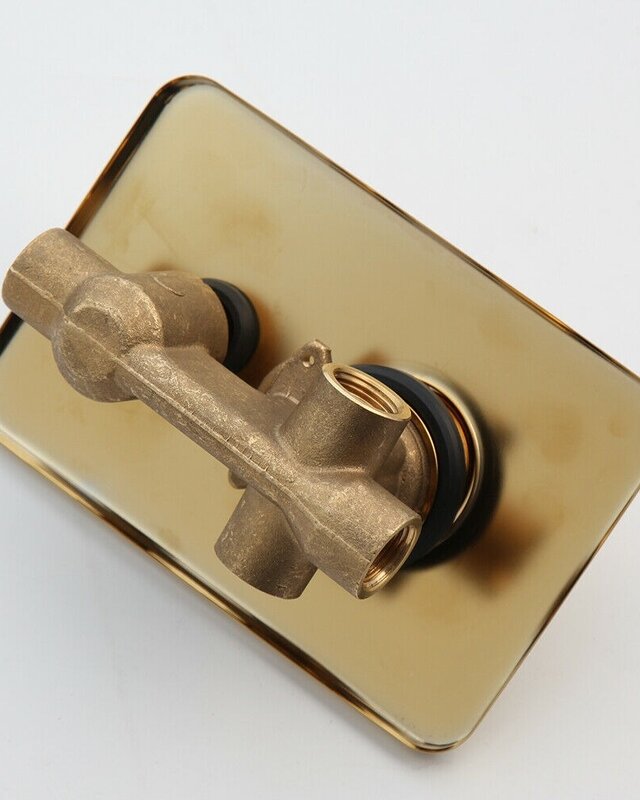 Rene Houtman Nostalgische inbouwdouche met Handdouche - Goud