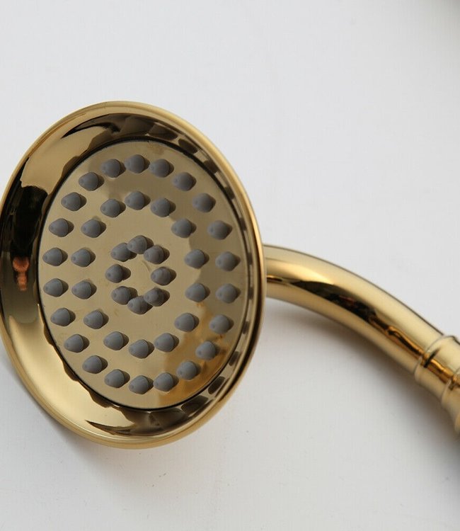 Rene Houtman Nostalgische inbouwdouche met Handdouche - Goud