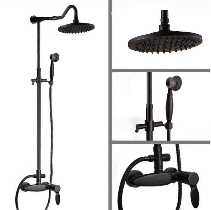 Rene Houtman Olie Bronzen Opbouw Douche - Inclusief Handdouche