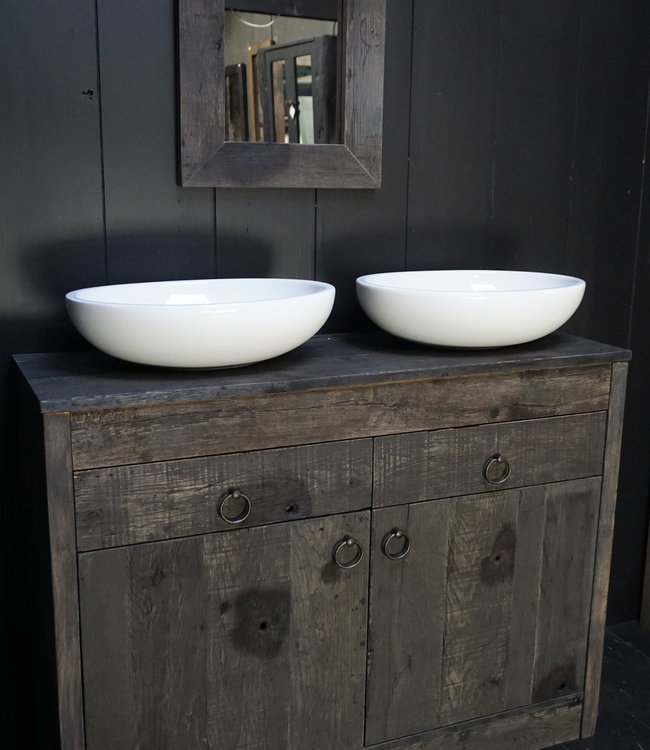 Differnz Waskom Keramiek Wit Ovaal 50x38x14 cm