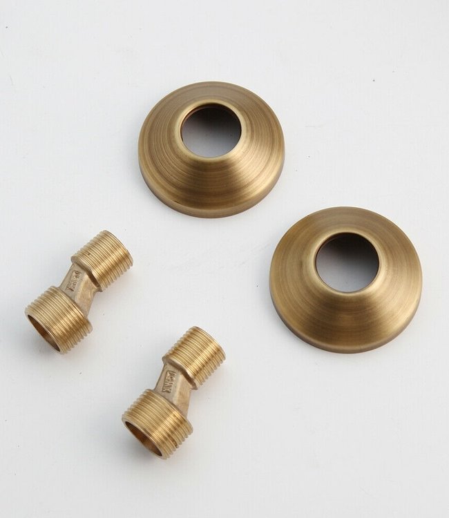 Rene Houtman Bronzen Nostalgische Muurkraan - Met Draaibare Hals