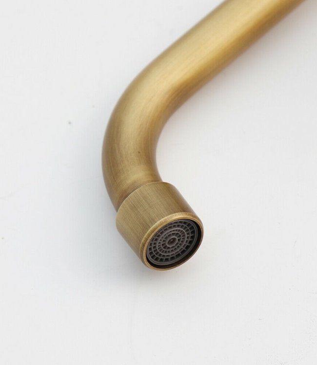 Rene Houtman Bronzen Nostalgische Muurkraan - Met Draaibare Hals