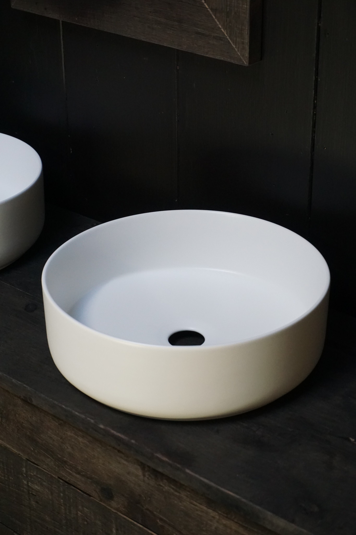Differnz Waskom Rond Keramiek 36x12 cm Wit