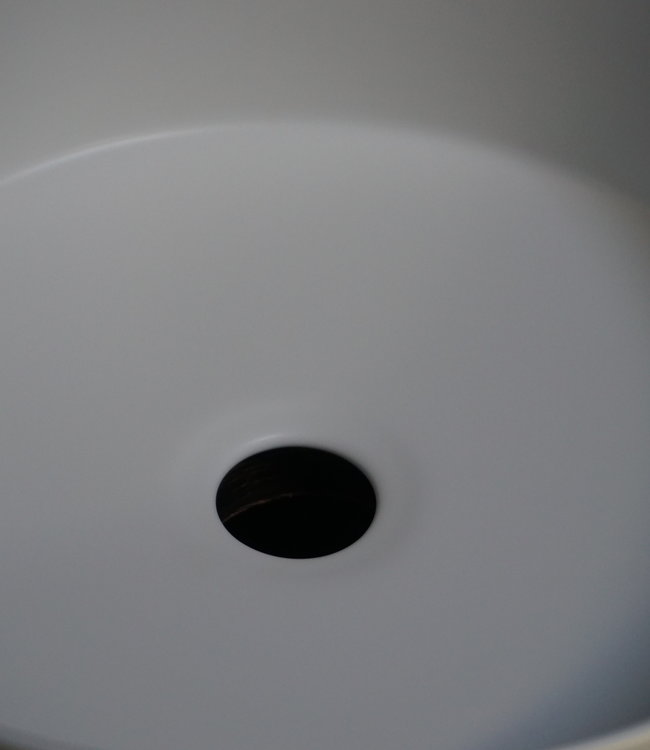 Differnz Waskom Rond Keramiek 36x12 cm Wit