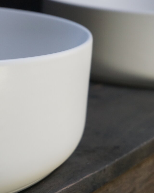 Differnz Waskom Rond Keramiek 36x12 cm Wit