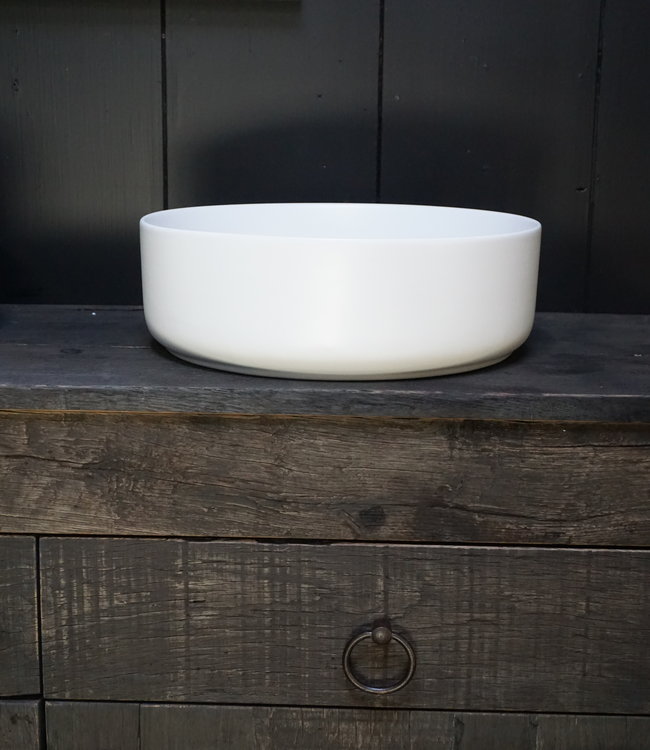 Differnz Waskom Rond Keramiek 36x12 cm Wit