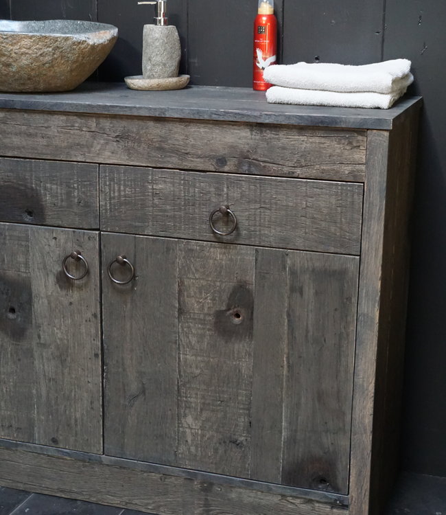 Rene Houtman Badkamermeubel Norali Oud Eikenhout Behandeld - Kies Afmeting