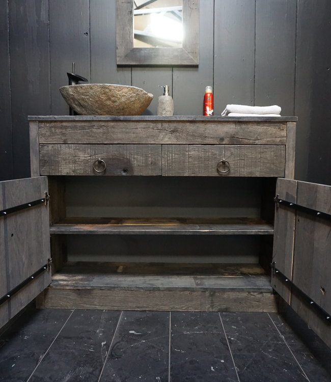 Rene Houtman Badkamermeubel Norali Oud Eikenhout Behandeld - Kies Afmeting