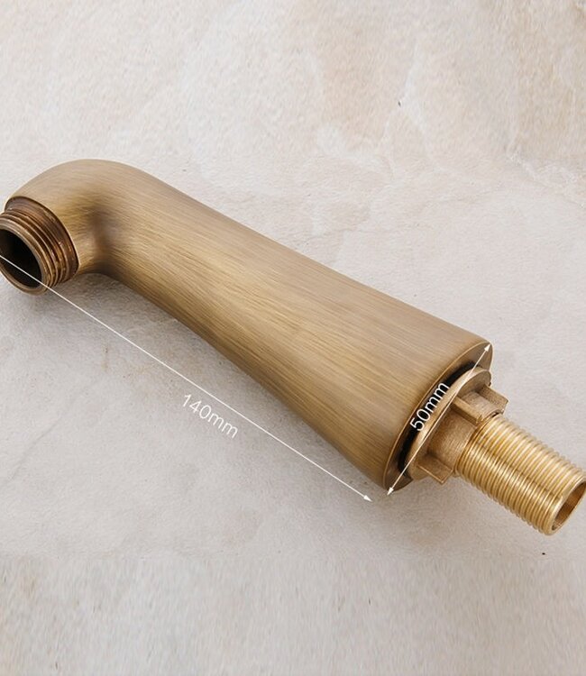 Rene Houtman Klassieke Bronzen Badkraan - Montage op Badrand