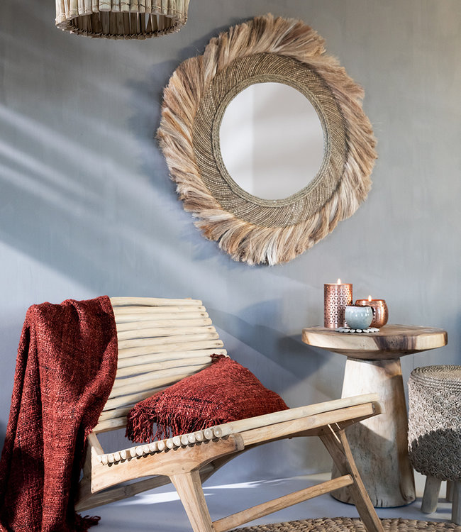 Bazar Bizar The Timber Conic Side Table - Naturel - H57 cm