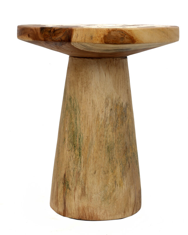 Bazar Bizar The Timber Conic Side Table - Naturel - H57 cm