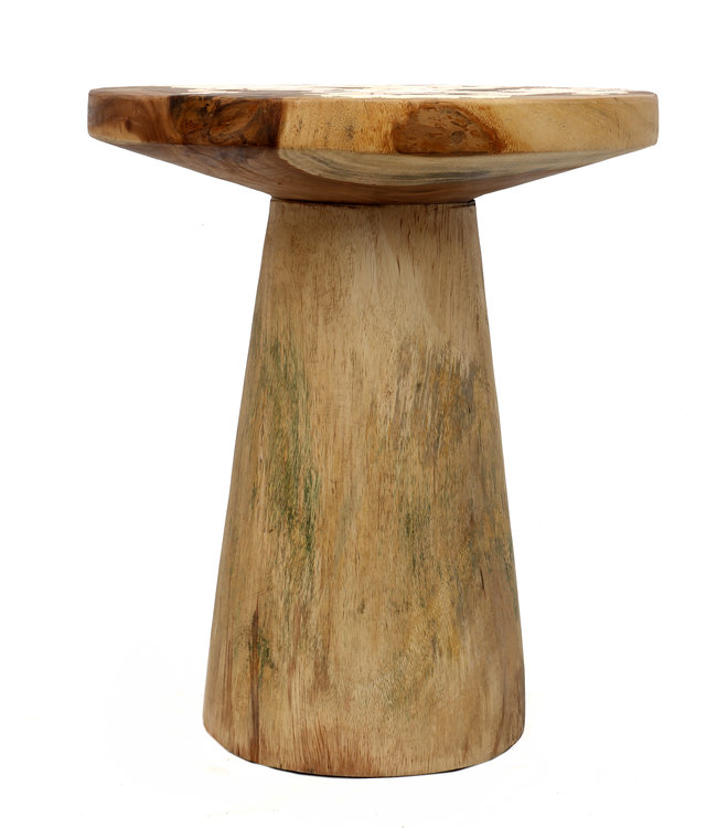 Bazar Bizar The Timber Conic Side Table - Naturel - H57 cm