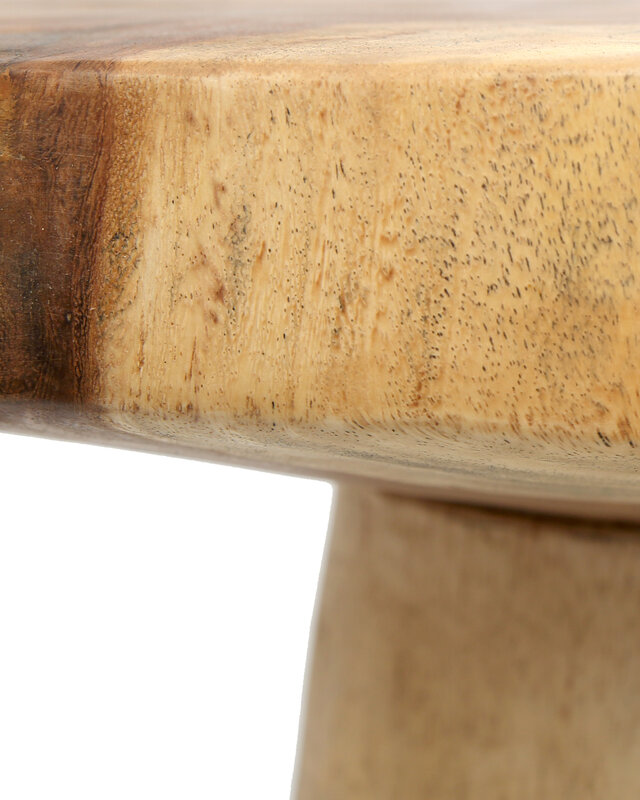 Bazar Bizar The Timber Conic Side Table - Naturel - H57 cm