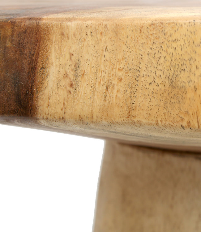 Bazar Bizar The Timber Conic Side Table - Naturel - H57 cm