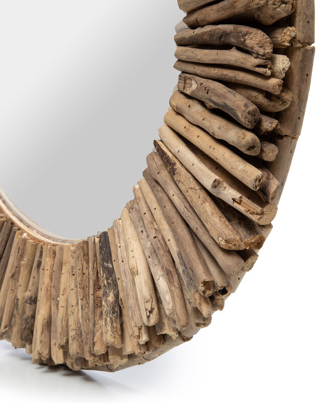 Bazar Bizar The Driftwood Halo Mirror - Naturel - 61 cm