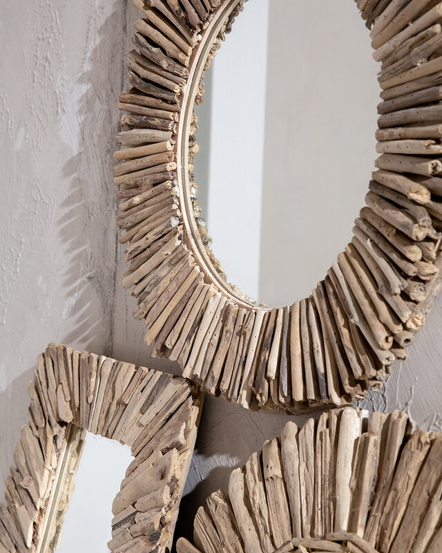 Bazar Bizar The Driftwood Framed Mirror - Naturel - M