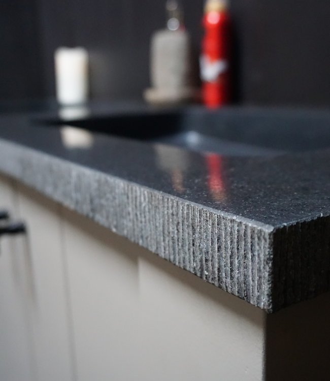 Rene Houtman Badkamermeubel Joris 140 cm - Grijs - Wastafelkast met dubbele wastafel