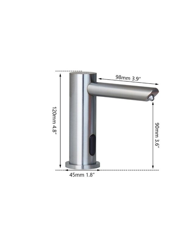 Rene Houtman Zeep Dispenser met Sensor - Geborsteld Nikkel