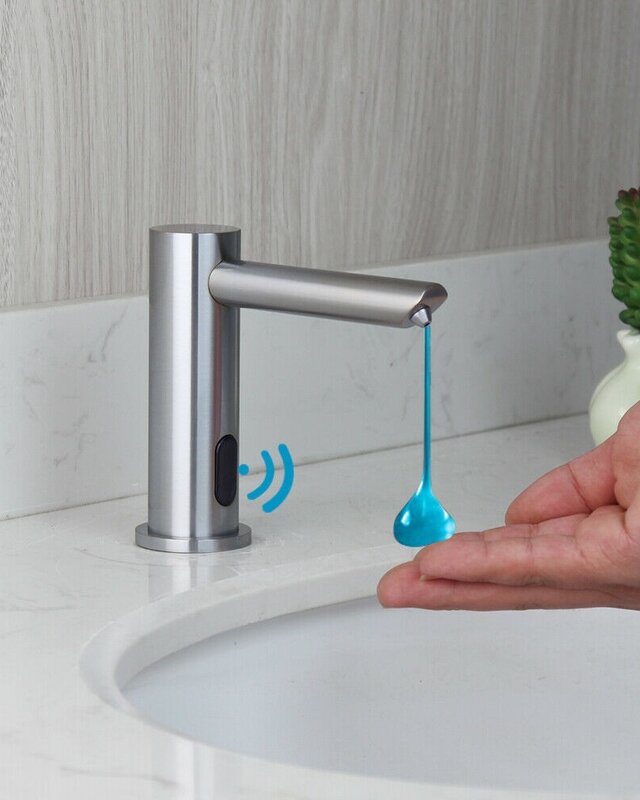 Rene Houtman Zeep Dispenser met Sensor - Geborsteld Nikkel