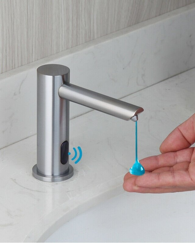 Rene Houtman Zeep Dispenser met Sensor - Geborsteld Nikkel