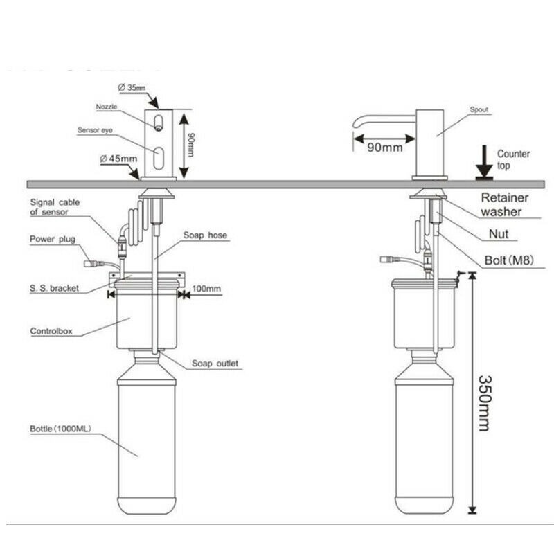 Rene Houtman Inbouw Zeepdispenser - Chroom