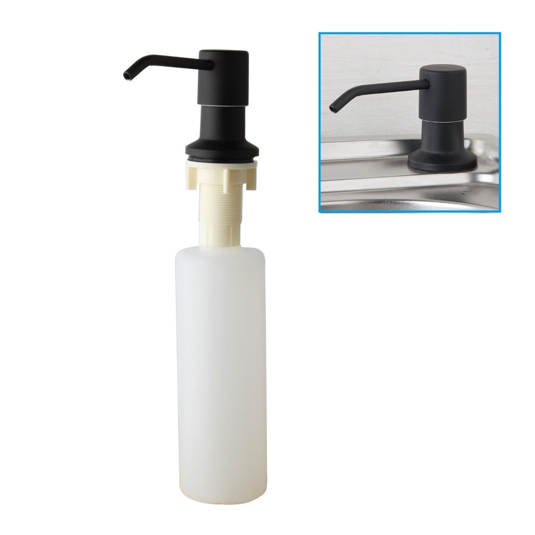 Rene Houtman Zwarte Inbouw Zeep Dispenser - Met Zeepreservoir