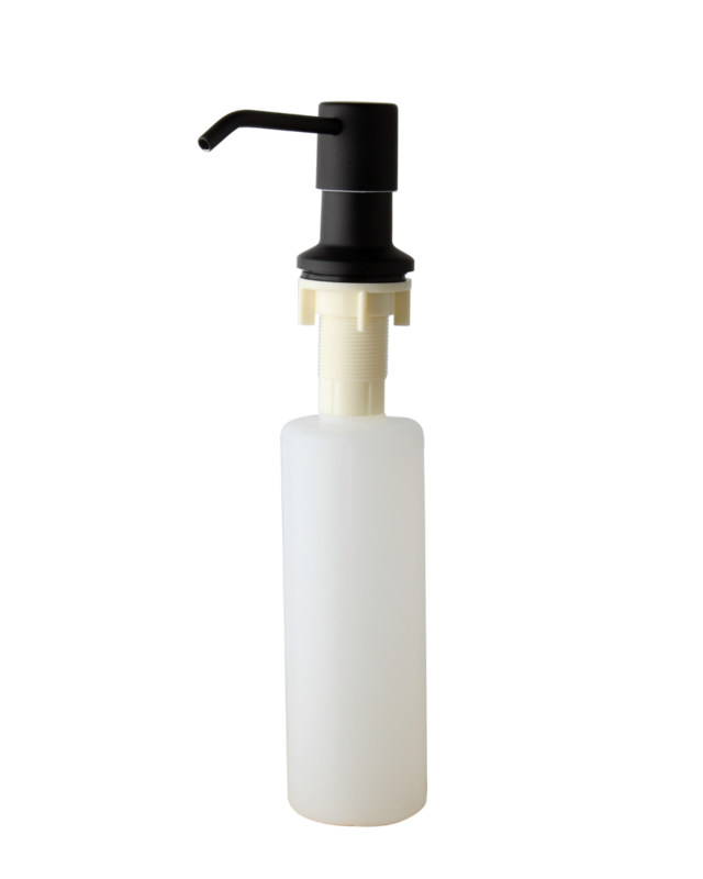 Rene Houtman Zwarte Inbouw Zeep Dispenser - Met Zeepreservoir