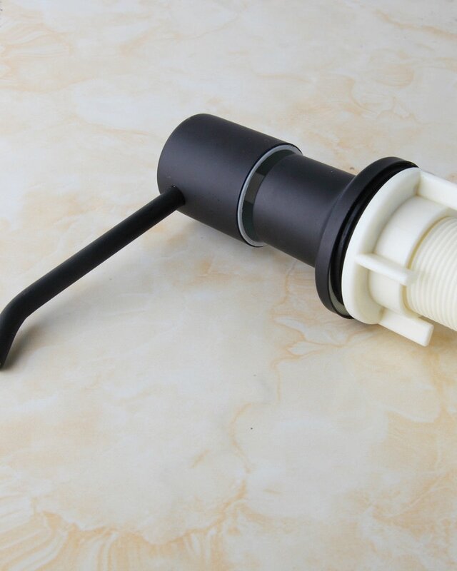 Rene Houtman Zwarte Inbouw Zeep Dispenser - Met Zeepreservoir