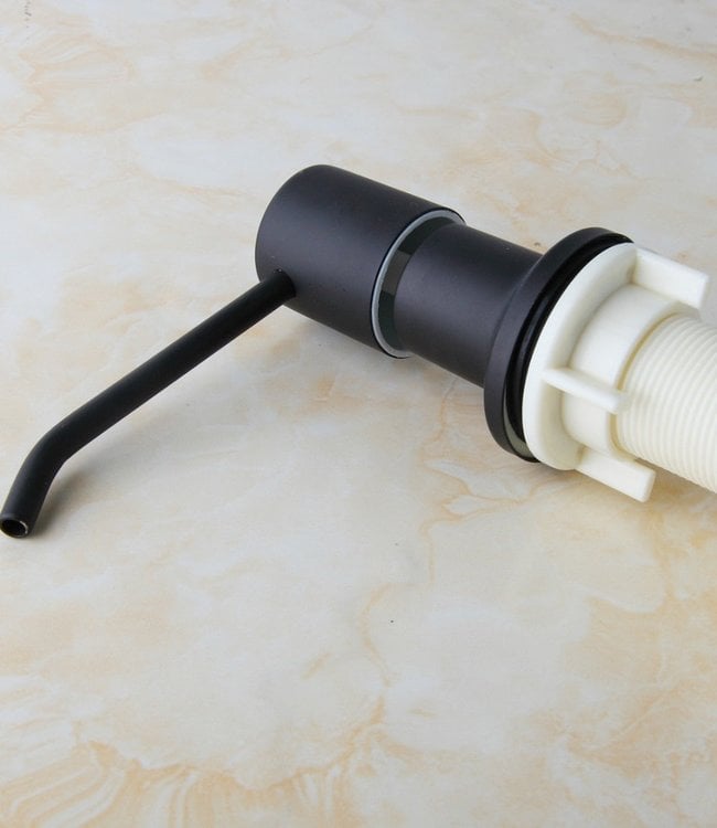 Rene Houtman Zwarte Inbouw Zeep Dispenser - Met Zeepreservoir