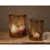 Metalen Windlicht - Set van 2