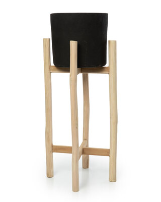 Bazar Bizar The Charcoal High - Zwart Naturel - H68 cm