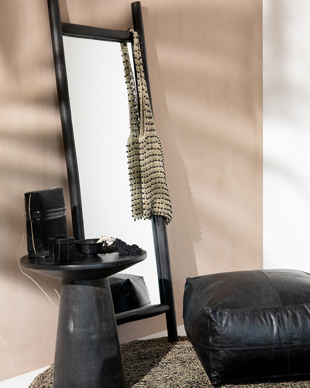 Bazar Bizar The Collectors Pouffe - Zwart - H30 cm
