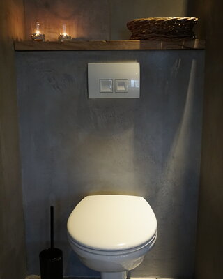 Rene Houtman Toiletplank Planchet Wagondelen Oud Eikenhout Geschaafd