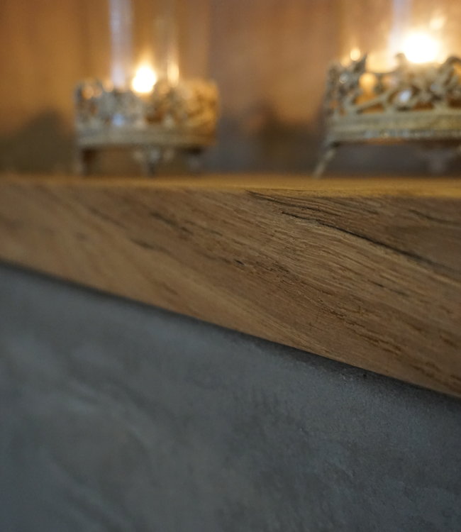 Rene Houtman Toiletplank Planchet Wagondelen Oud Eikenhout Geschaafd