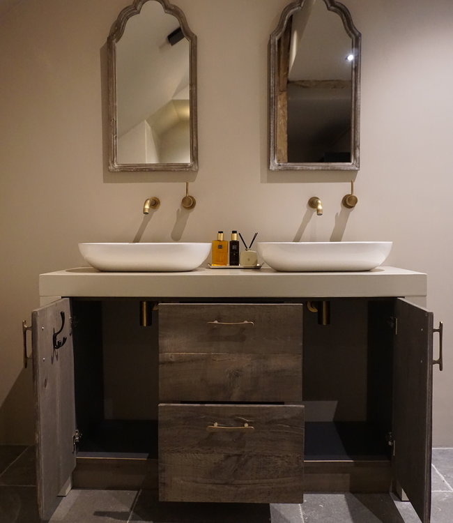 Rene Houtman Badkamermeubel Rico Robuust Eikenhout - Kies Afmeting