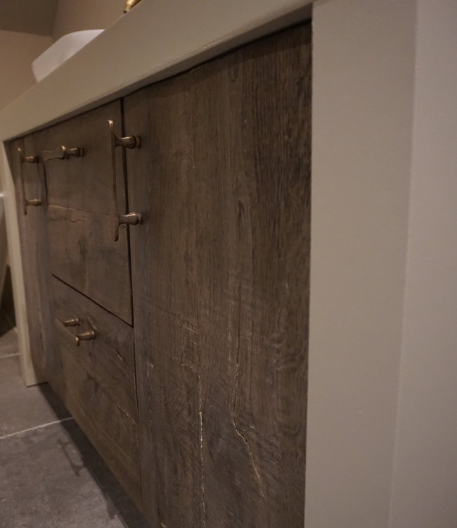 Rene Houtman Badkamermeubel Rico Robuust Eikenhout - Kies Afmeting