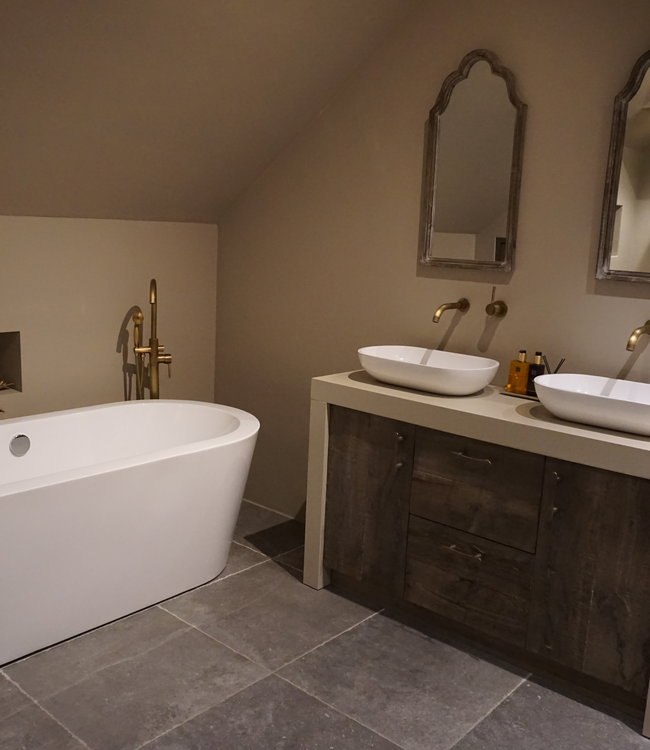 Rene Houtman Badkraan Brons Vrijstaand Met Handdouche L118 cm