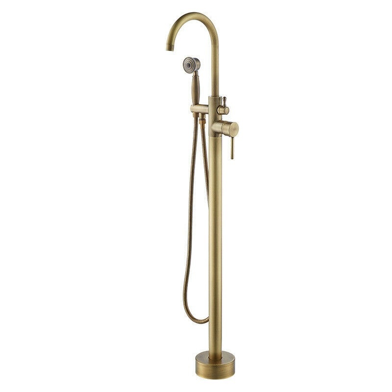 Rene Houtman Badkraan Brons Vrijstaand Met Handdouche L118 cm