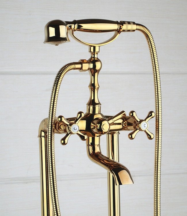Rene Houtman Vrijstaande Gouden Badkraan - H105,5 cm