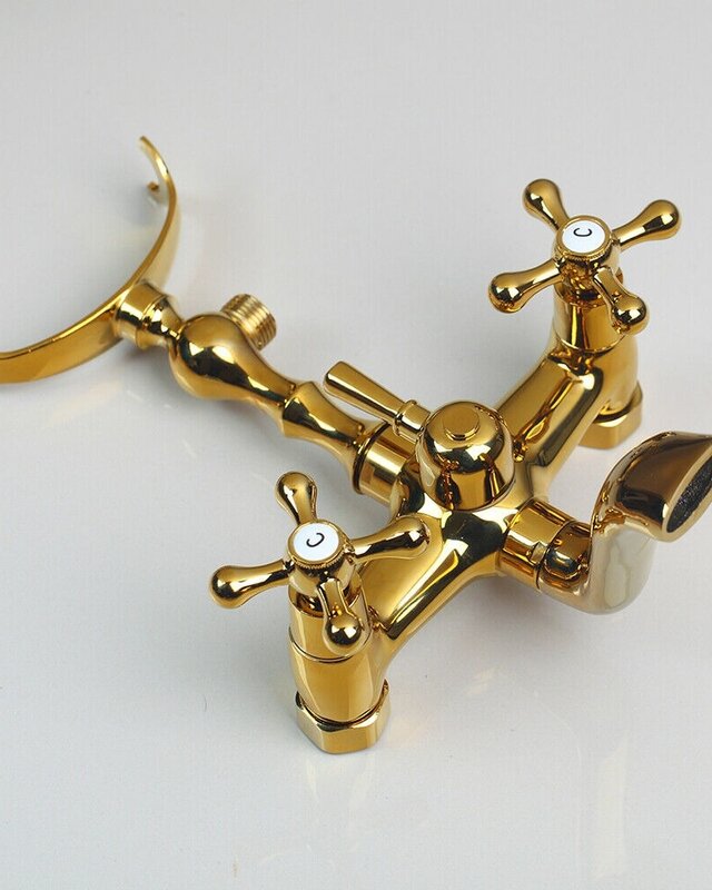 Rene Houtman Vrijstaande Gouden Badkraan - H105,5 cm