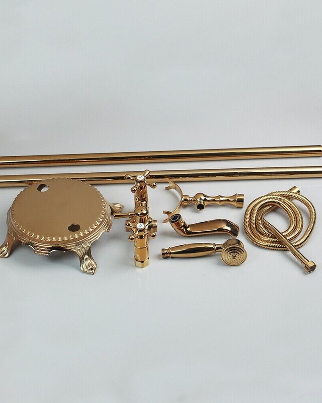 Rene Houtman Vrijstaande Gouden Badkraan - H105,5 cm