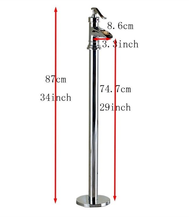Rene Houtman Klassieke Badkraan - H87 cm