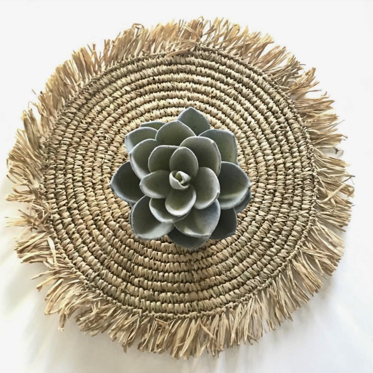 Bazar Bizar The Fringe Raffia Placemat - Naturel - B45 cm