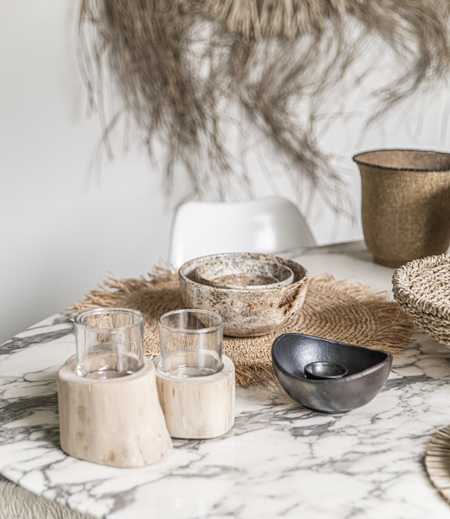 Bazar Bizar The Fringe Raffia Placemat - Naturel - B45 cm